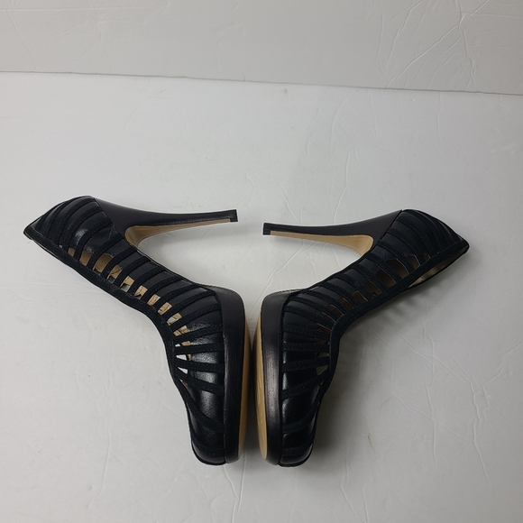 TALBOTS salena black Leather pumps - Picture 3 of 8